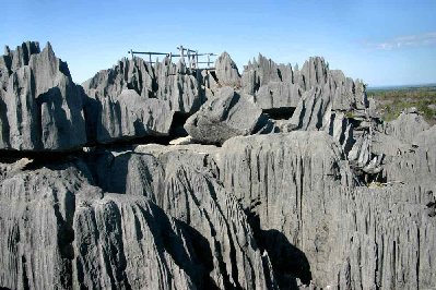 L’érosion a sculpté les roches sédimentaires.