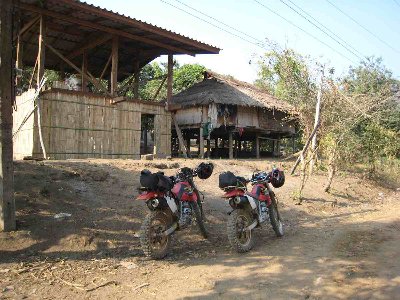 arrêt dans un village