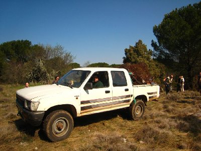 camion, pick-up, 4x4 avec remorque