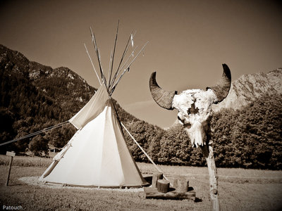 Lou Dahu, ambiance western spaghetti, je parle de la photo, le camping est top.