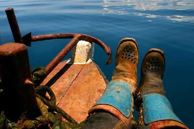 Et nous voilà partis, les vieilles bottes Sidi des années 80 (retapées à la malgache)en proue, elles en ont vu du pays celles là