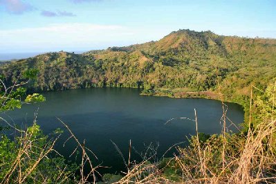 Un des lacs peuplés de crocodiles